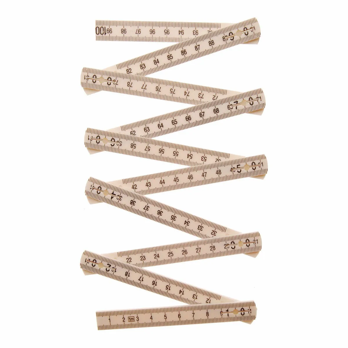 BGS Gliedermaßstab, präzise Maße, langlebiges Kunststoffmaterial, wandhängend — 1 m