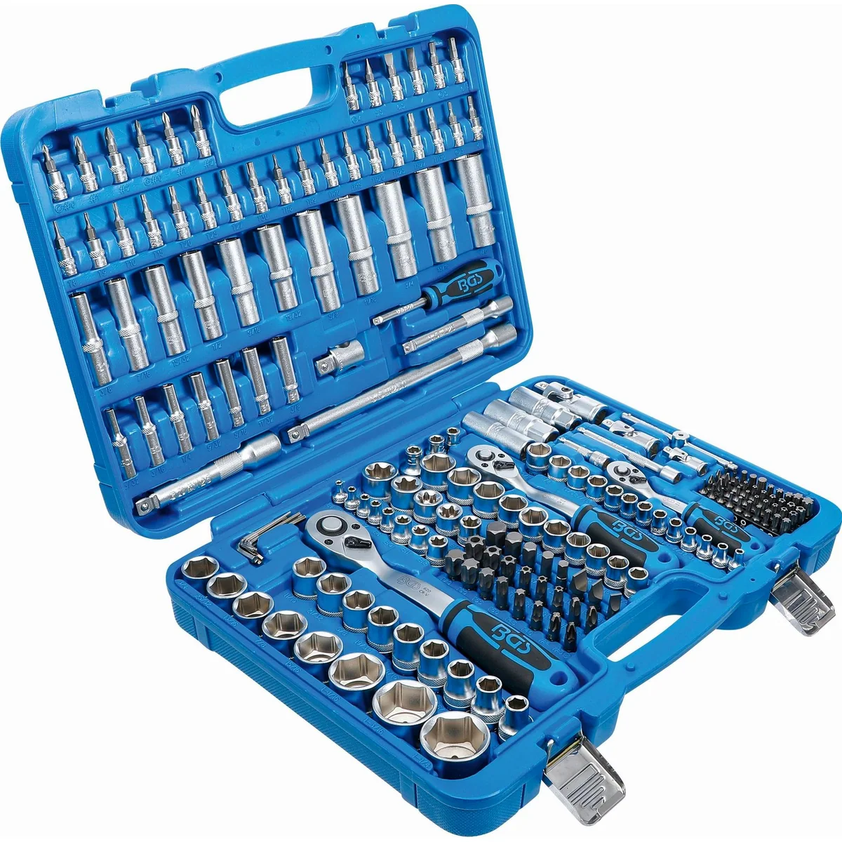 BGS technic Bit- und Steckschlüsselset, 192-teilig, vielfältige Antriebsgrößen 3