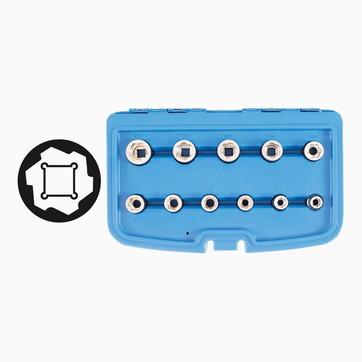 BGS technic Ausdreh-Satz 10 mm, 11-teilig, robust für beschädigte Schrauben 2