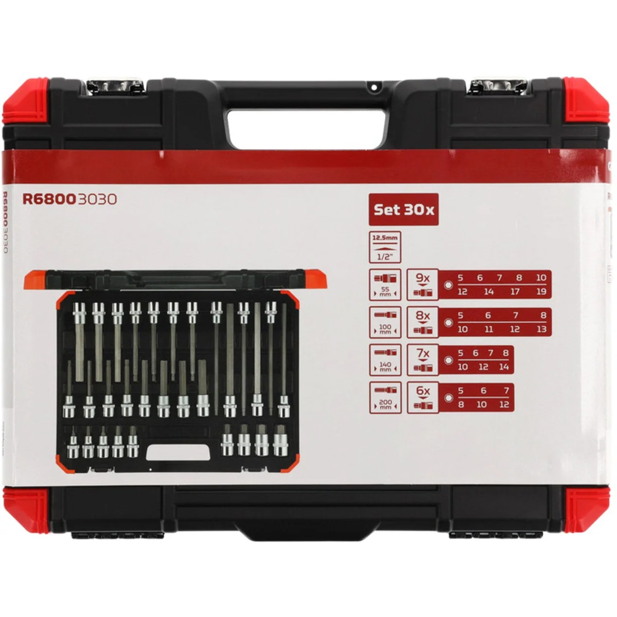 Gedore R68003030 Werkzeugset, 30-teilig, Innen-Sechskant, langlebiger Koffer 5
