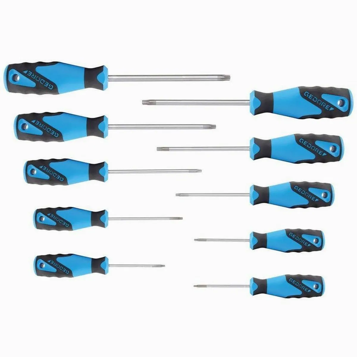 Gedore 3K-Schraubendreher-Set, ergonomischer Griff, 10-teilig