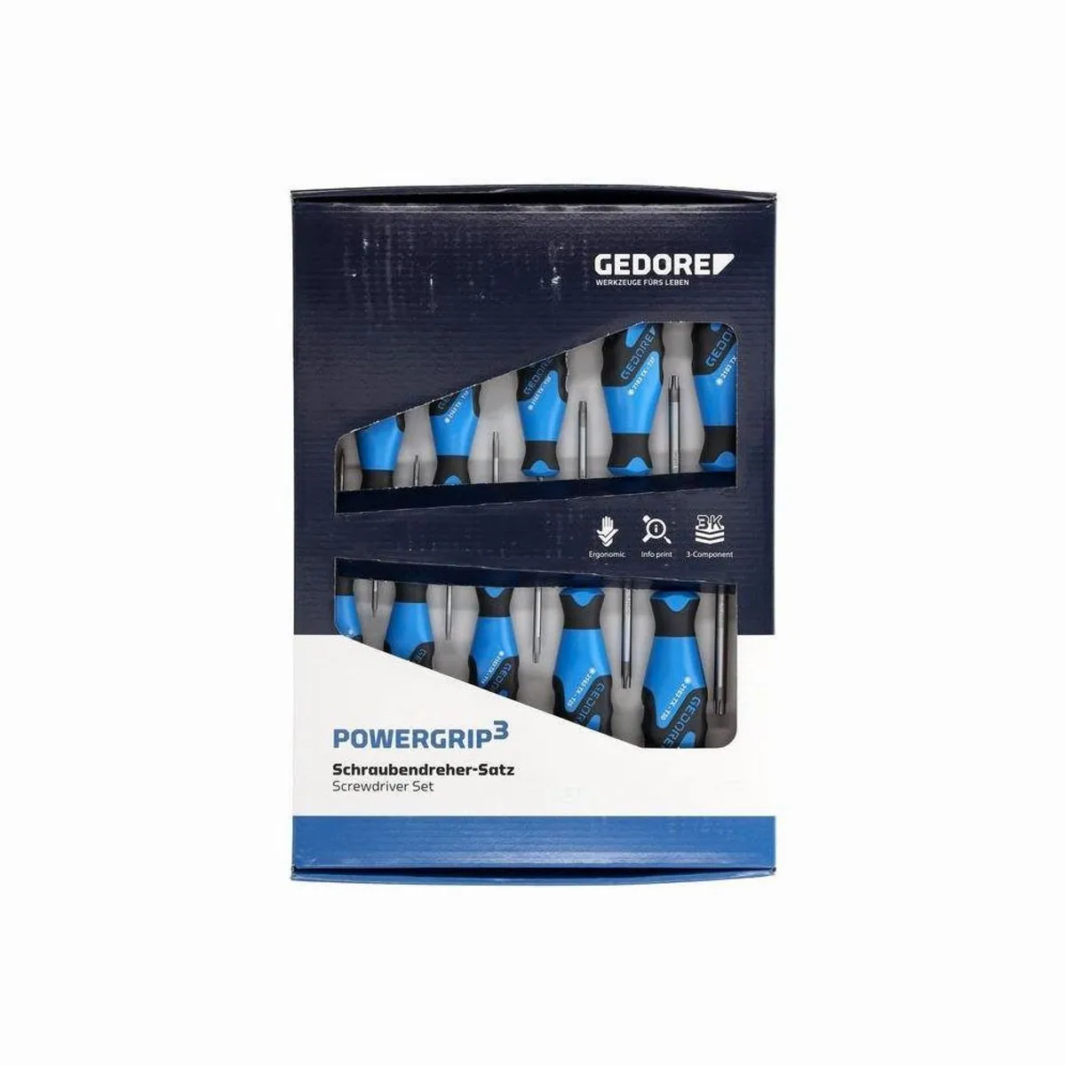 Gedore 3K-Schraubendreher-Set, ergonomischer Griff, 10-teilig 2