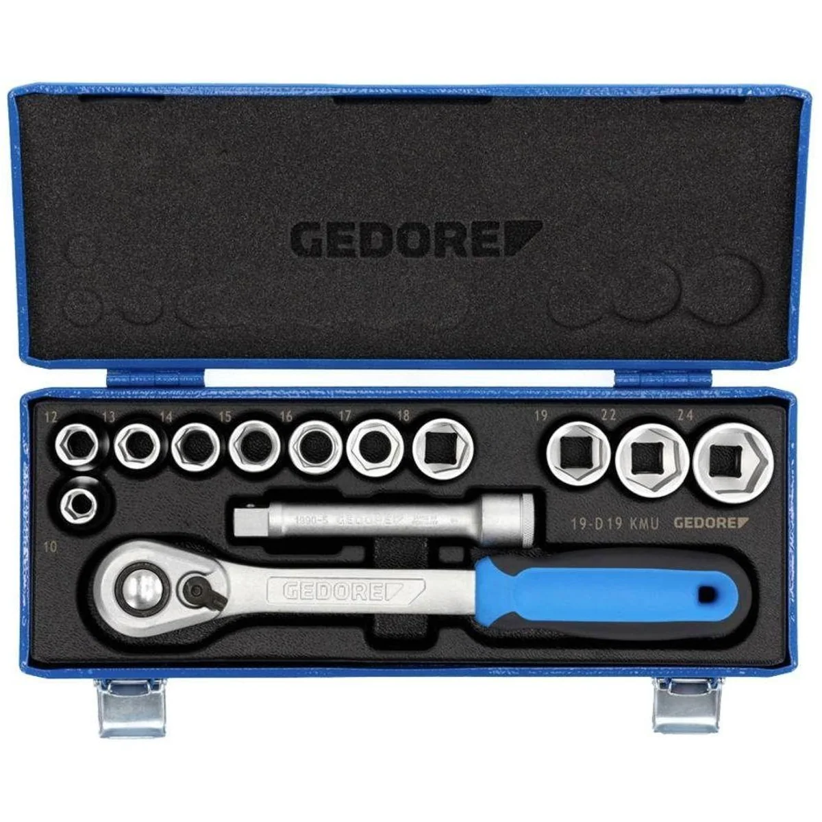 Gedore Steckschlüssel-Satz 1/2", 13-teilig, hochfest und präzise