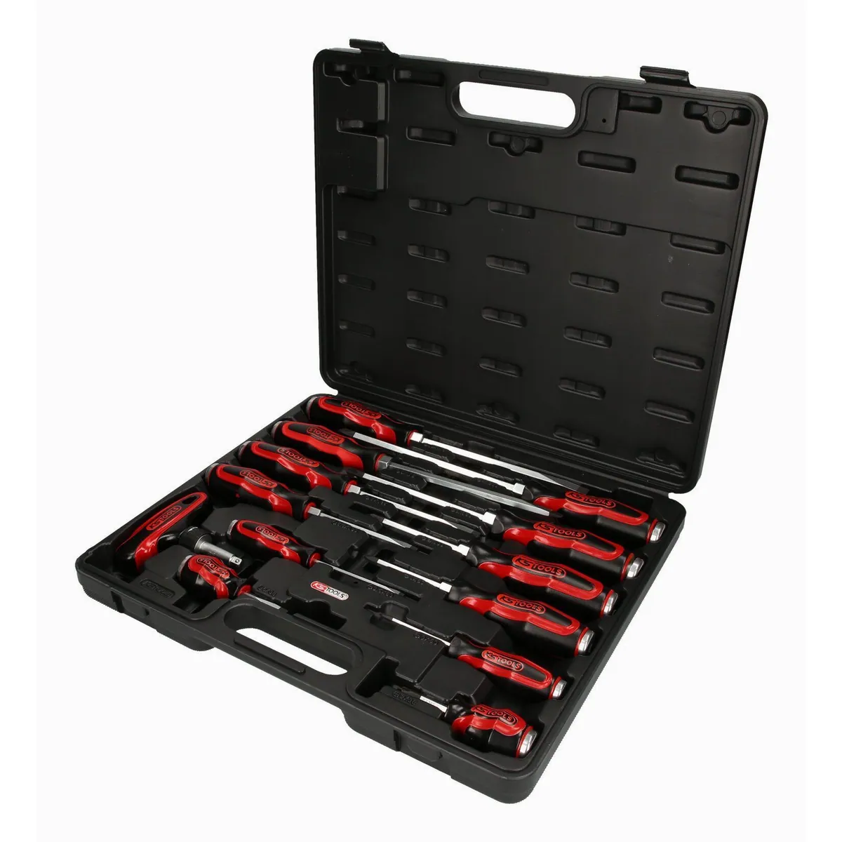 KS Tools ERGOTORQUEmax Schlagkappen-Schraubendreher-Satz, 13-teilig, präzise Verarbeitung, hohe Langlebigkeit, ergonomischer Griff
