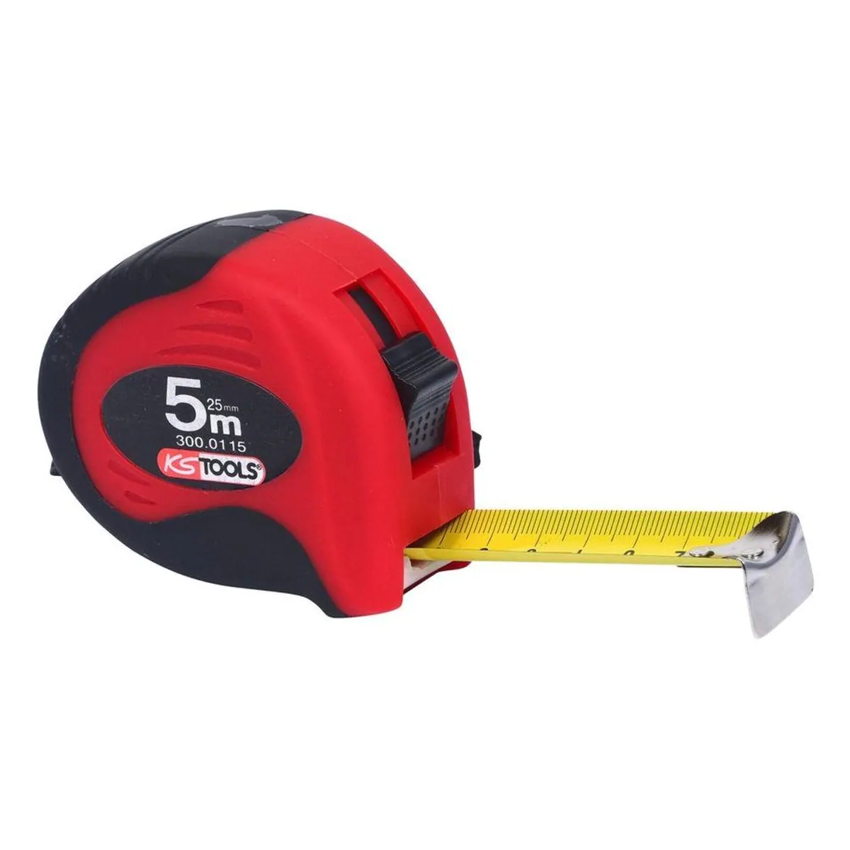 KS Tools Rollbandmaß, präzise Messungen, robustes Design, 5m x 25mm