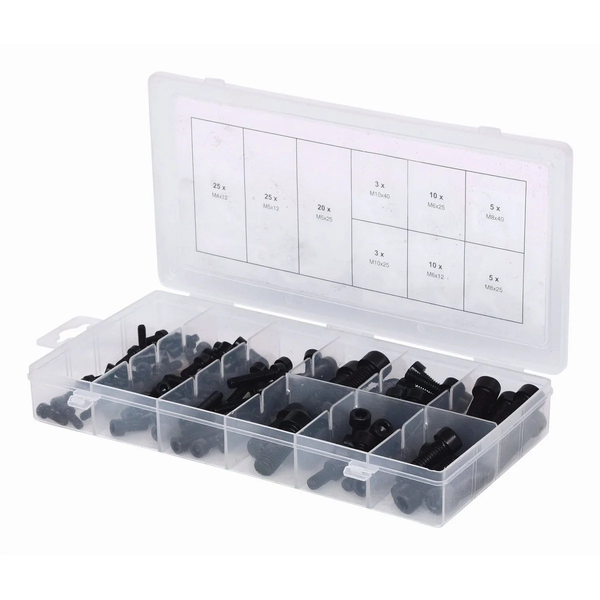 KS Tools Innensechskant-Schraubenset, 106-teilig, hochwertiger Kunststoffkassette