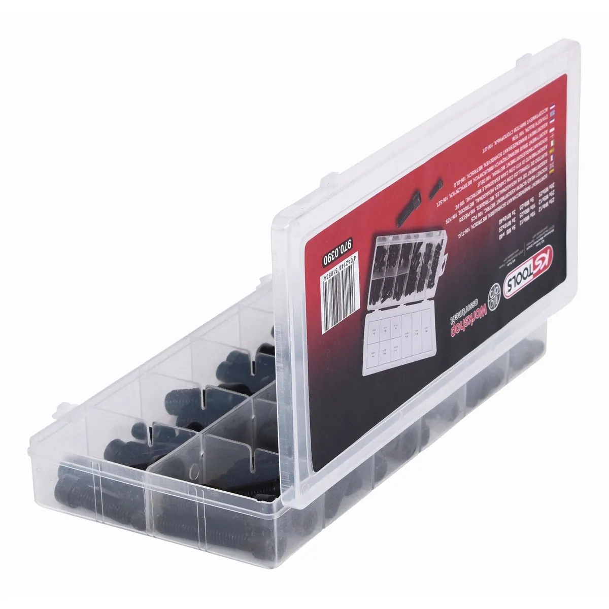 KS Tools Innensechskant-Schraubenset, 106-teilig, hochwertiger Kunststoffkassette 2