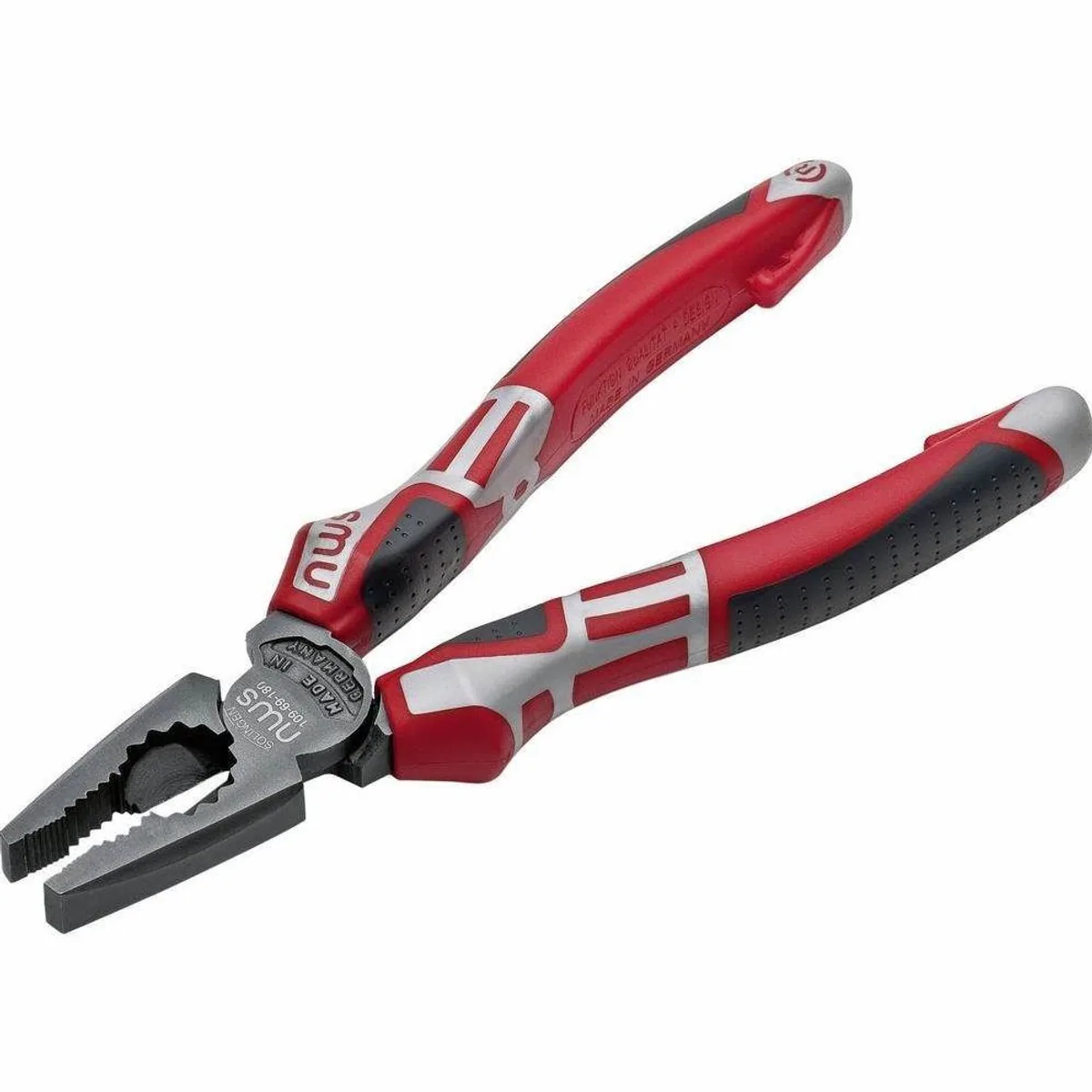 NWS Kombizange 109-69-180, ergonomische Griffgestaltung, integrierter Haltering