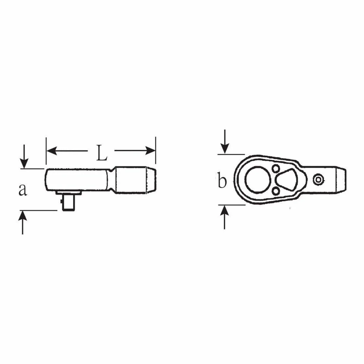 Stahlwille Umschaltknarre RSW, 36 Zähne, QuickRelease-Sicherheitsverriegelung — 165 mm 5