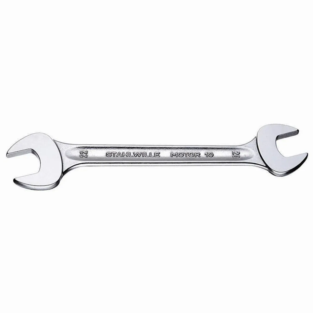 Stahlwille Maulschlüssel Doppelmaulschlüssel-Set MOTOR, 8-teilig, verchromte Oberfläche, robuste Rolltasche 3