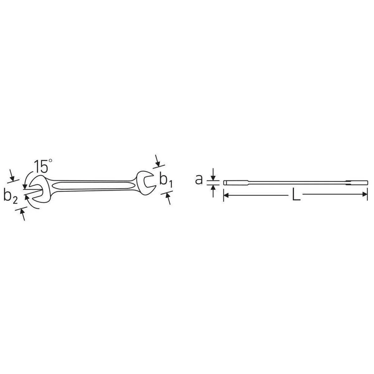 Stahlwille Maulschlüssel Doppelmaulschlüssel-Set MOTOR, 8-teilig, verchromte Oberfläche, robuste Rolltasche 5