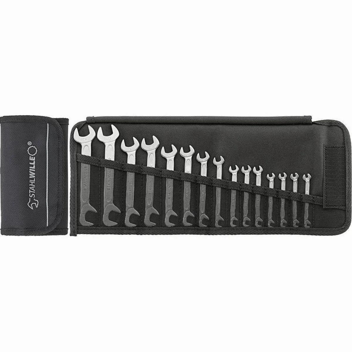 Stahlwille Doppelmaulschlüssel-Set ELECTRIC, 15-teilig, hochwertige Verarbeitung