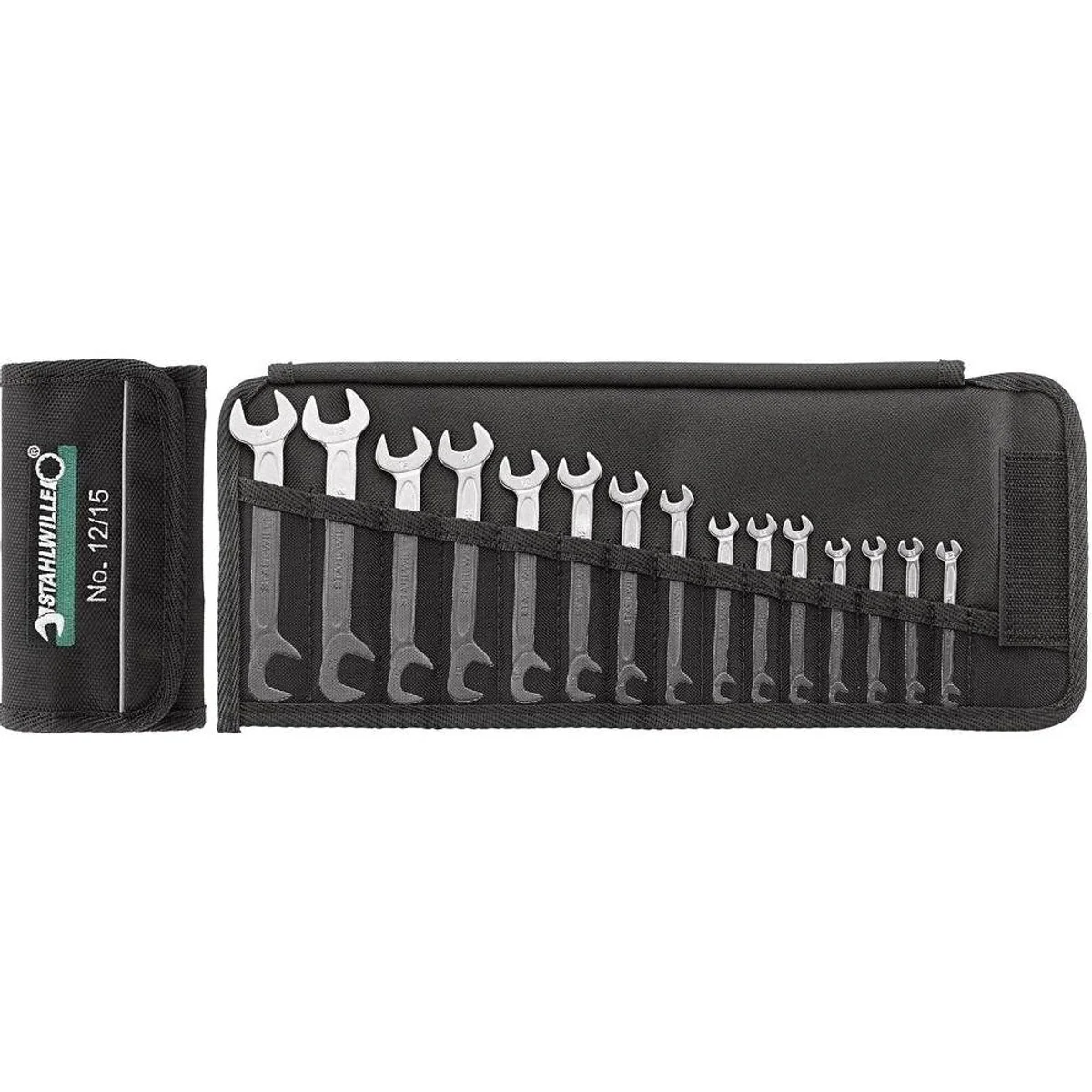 Stahlwille Doppelmaulschlüssel-Set ELECTRIC, 15-teilig, hochwertige Verarbeitung 4
