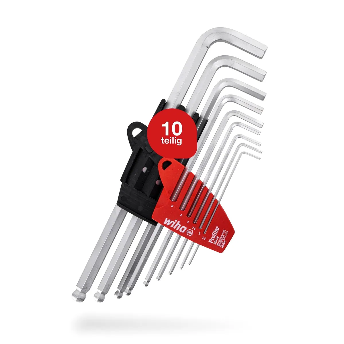 Wiha ProStar Halter, 10-tlg. Innensechskant Satz mit Kugelkopf