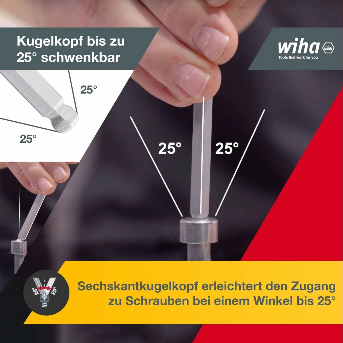 Wiha ProStar Halter, 10-tlg. Innensechskant Satz mit Kugelkopf 3