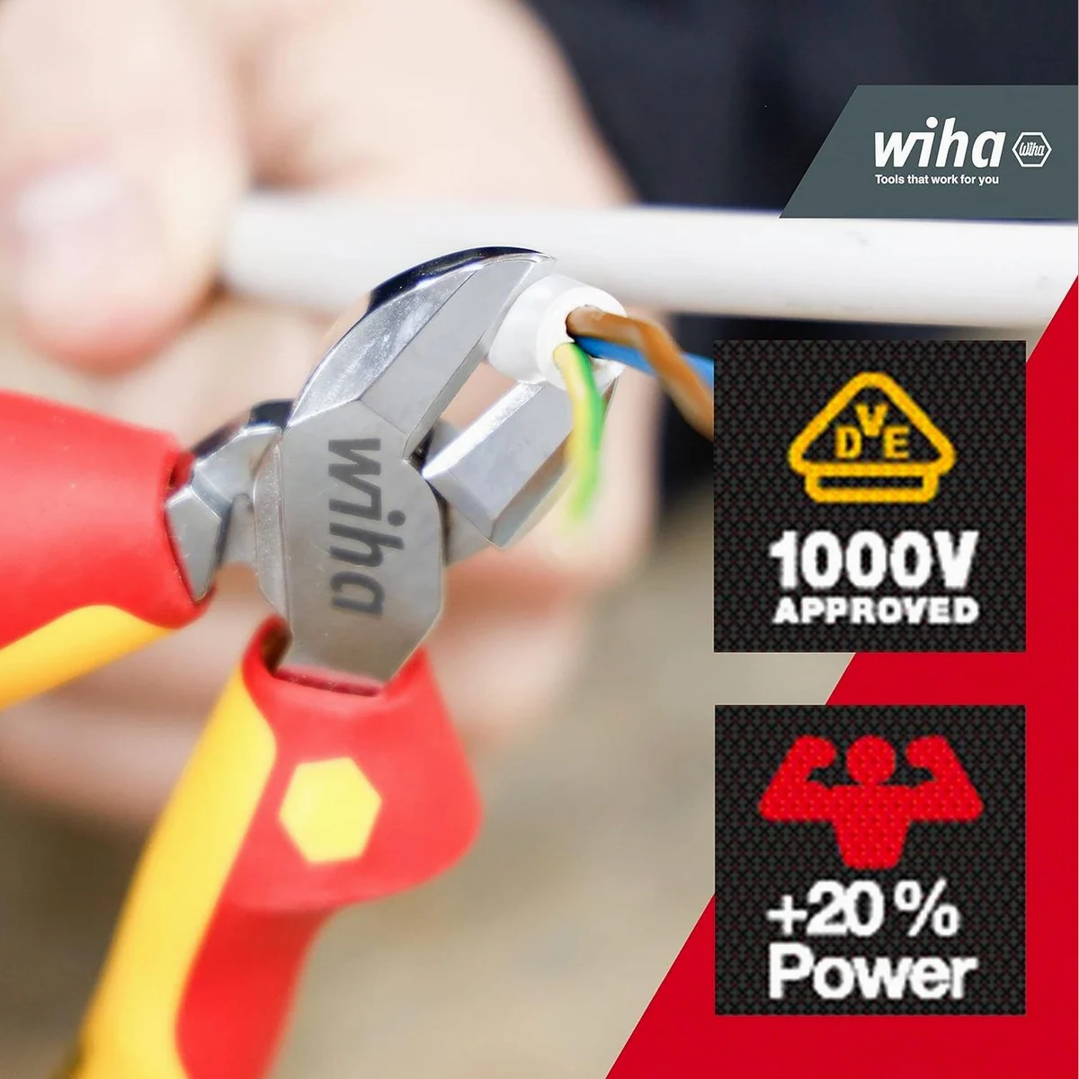 Wiha Seitenschneider Professional DynamicJoint 180 mm, ergonomisch, rostbeständig, IEC 60900-zugelassen 3
